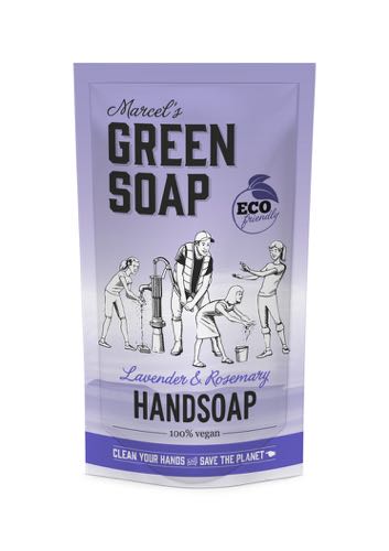 M.Green soap Handzeep refill lavendel & rozemarijn 500ml